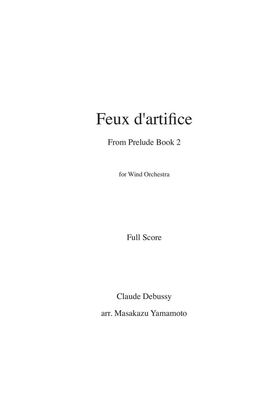 Feux d'artifice (Fireworks) [Arrangement for concert band] Concert Band scores gallery preview page 1