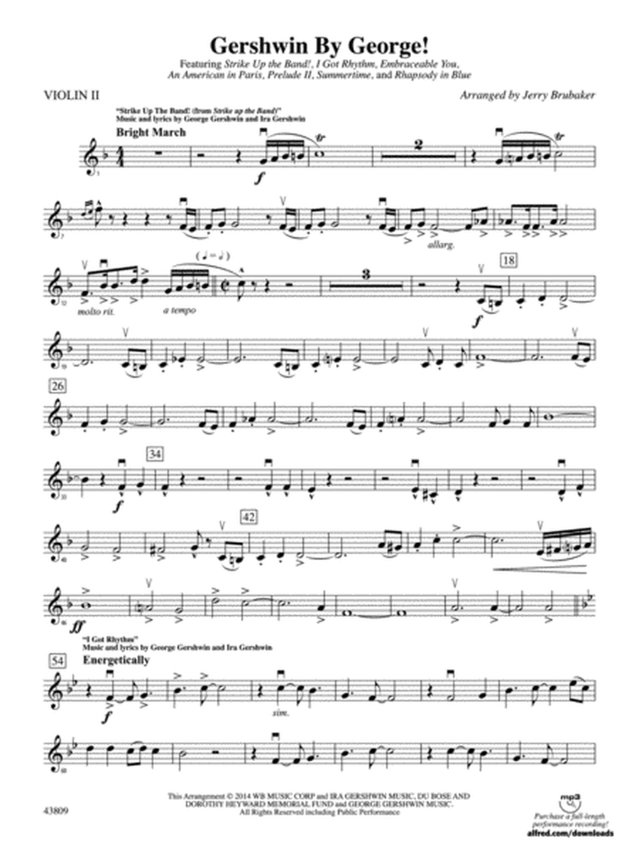 Gershwin by George!: 2nd Violin
