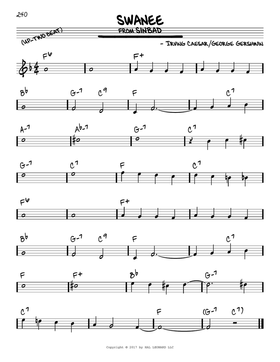 Swanee Piano scores gallery preview page 1