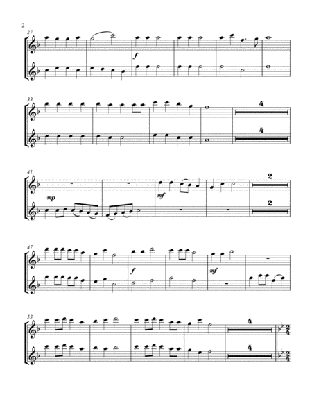 A Fun Christmas Medley (treble C instrument duet, parts only) image number null