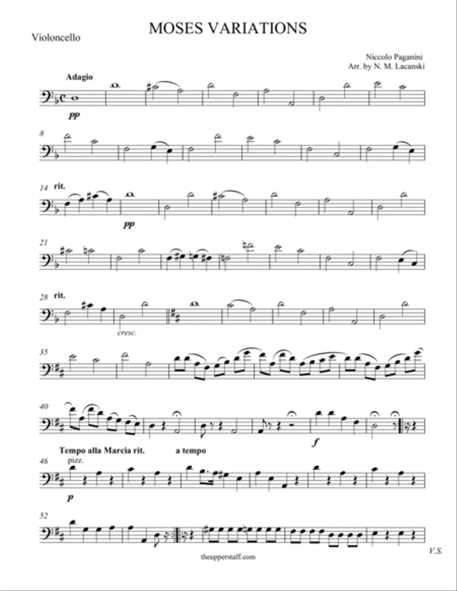 Moses Variations String Orchestra scores gallery preview page 3