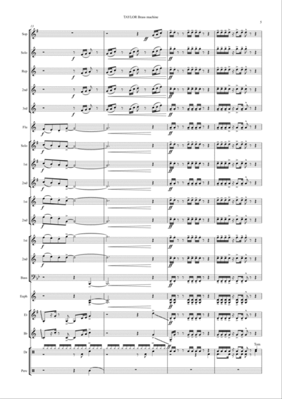 Brass Machine Brass Band scores gallery preview page 5