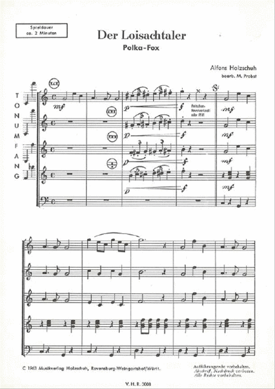 Der Loisachtaler Der Loisachtaler Accordion Orchestra scores gallery preview page 1