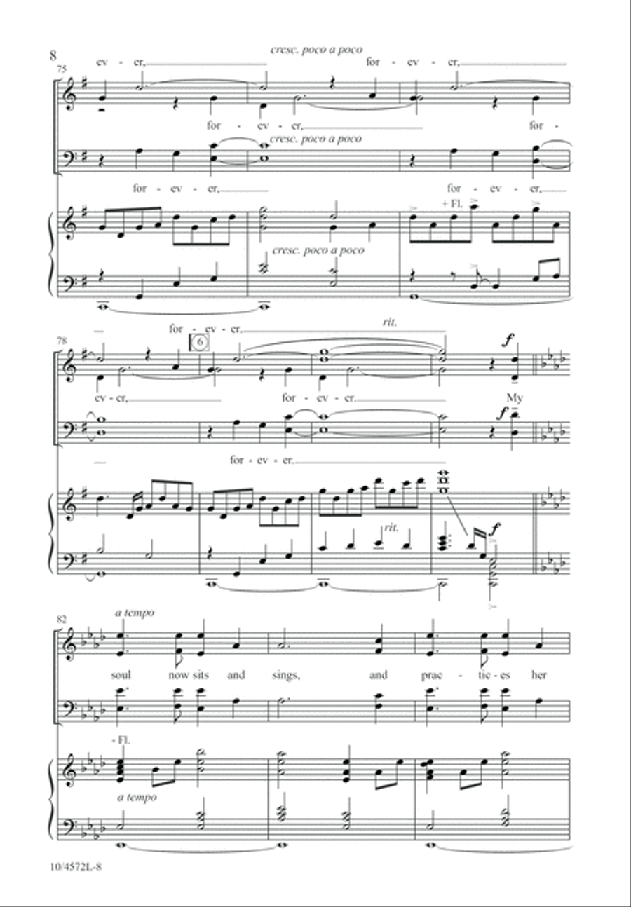 Pilgrim Song 4-Part scores gallery preview page 8