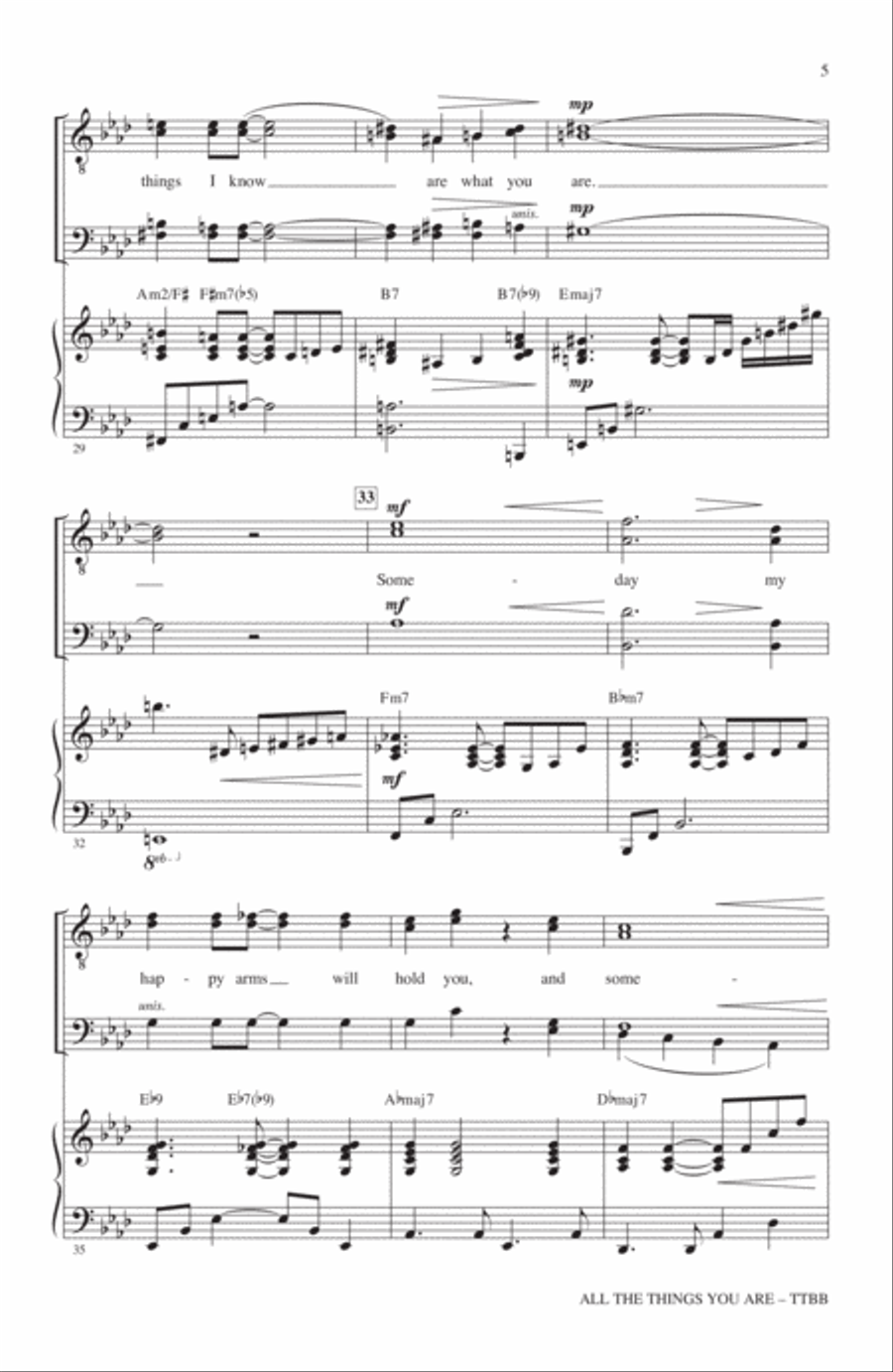 All The Things You Are TTBB scores gallery preview page 4