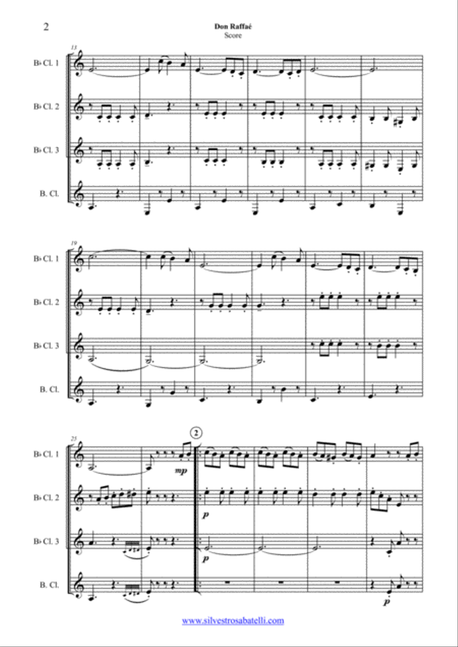 Don Raffae' Woodwind Quartet scores gallery preview page 3