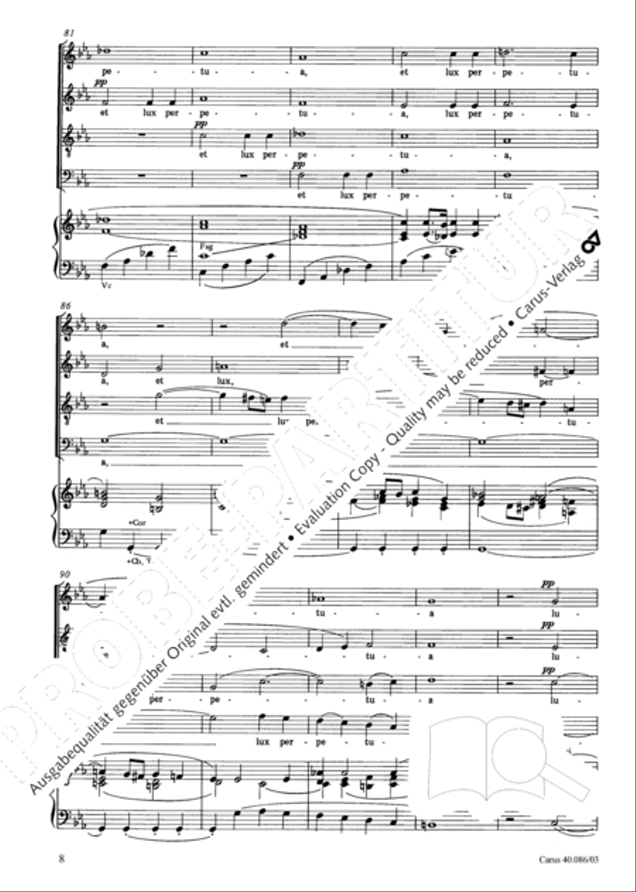 Requiem in C minor 4-Part scores gallery preview page 9