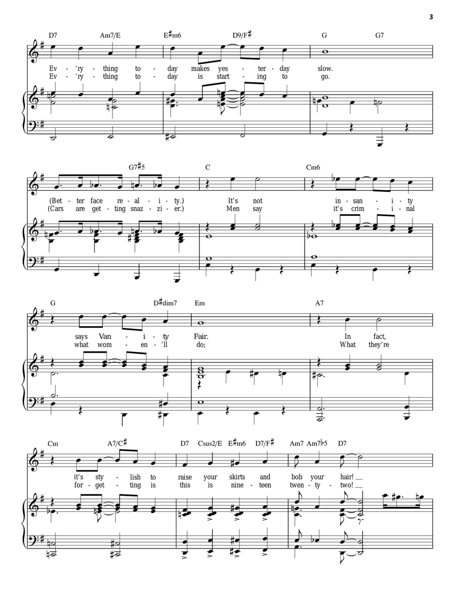 Thoroughly Modern Millie Piano, Vocal, Guitar scores gallery preview page 3