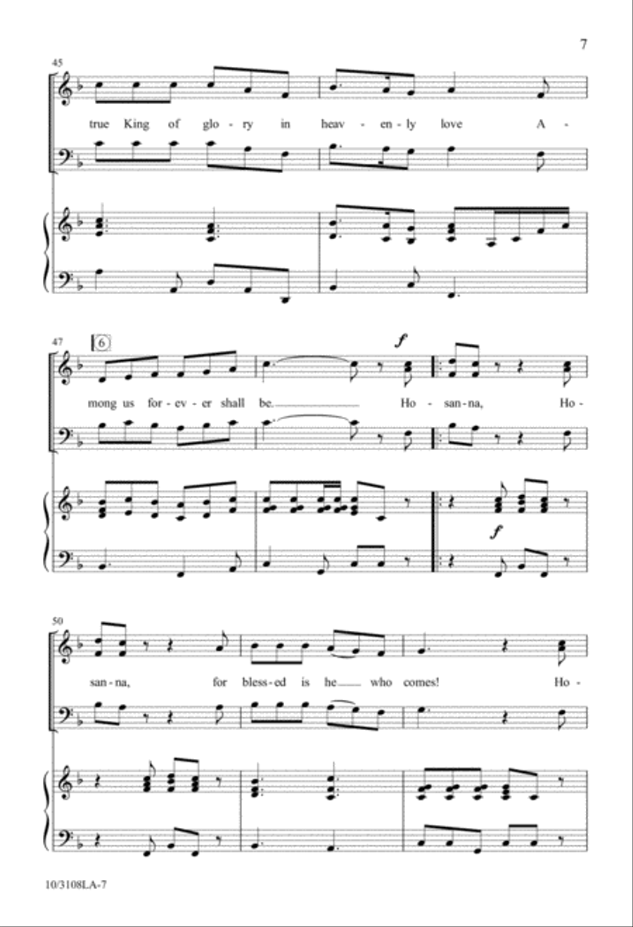 Hosanna We Sing 3-Part scores gallery preview page 8