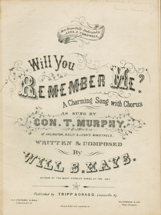 Will You Remember Me? A Charming Song with Chorus