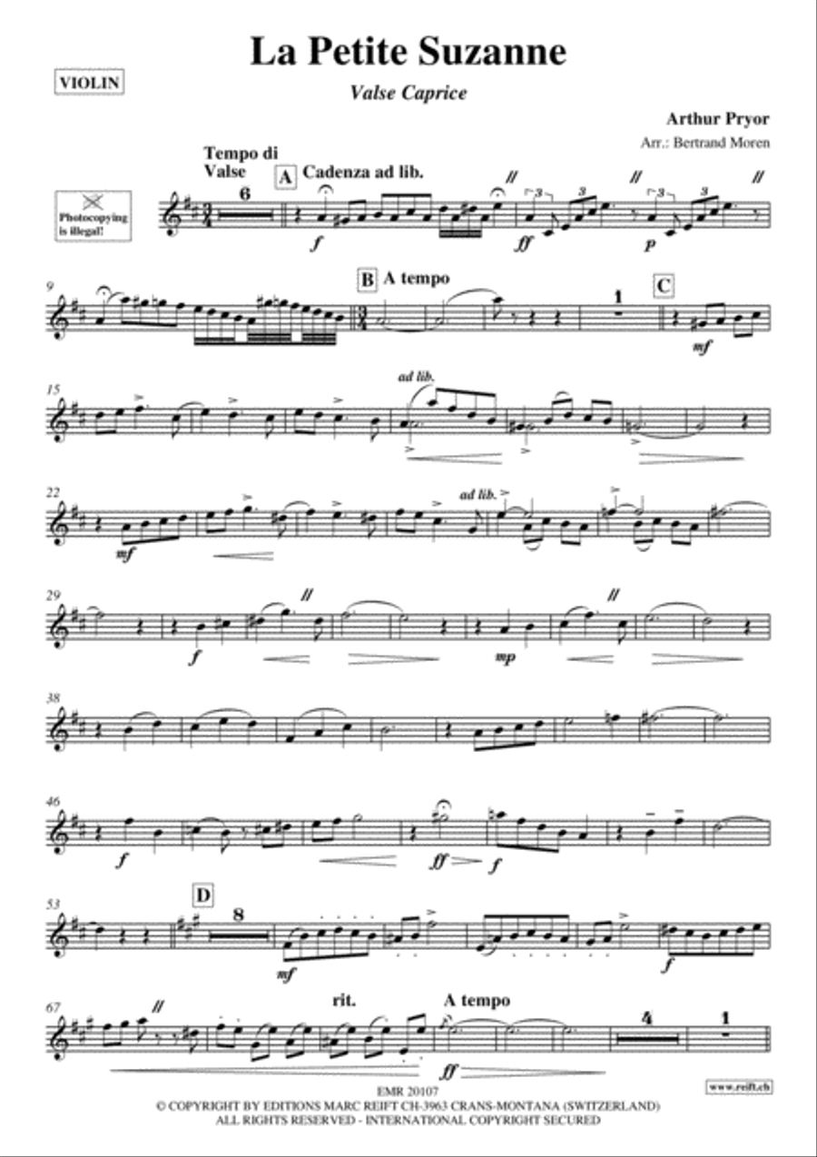 La Petite Suzanne Violin Solo scores gallery preview page 2