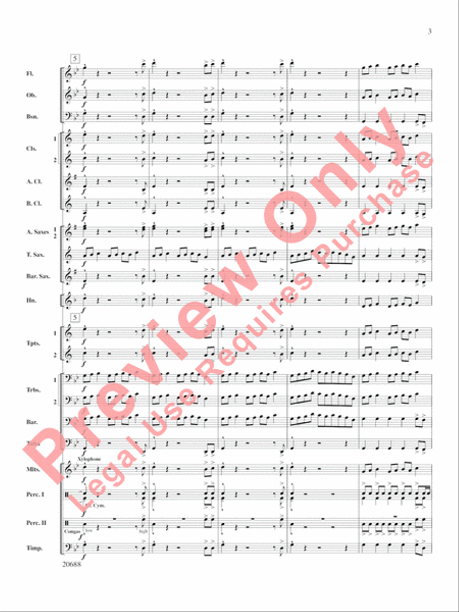 Quintero Concert Band scores gallery preview page 4