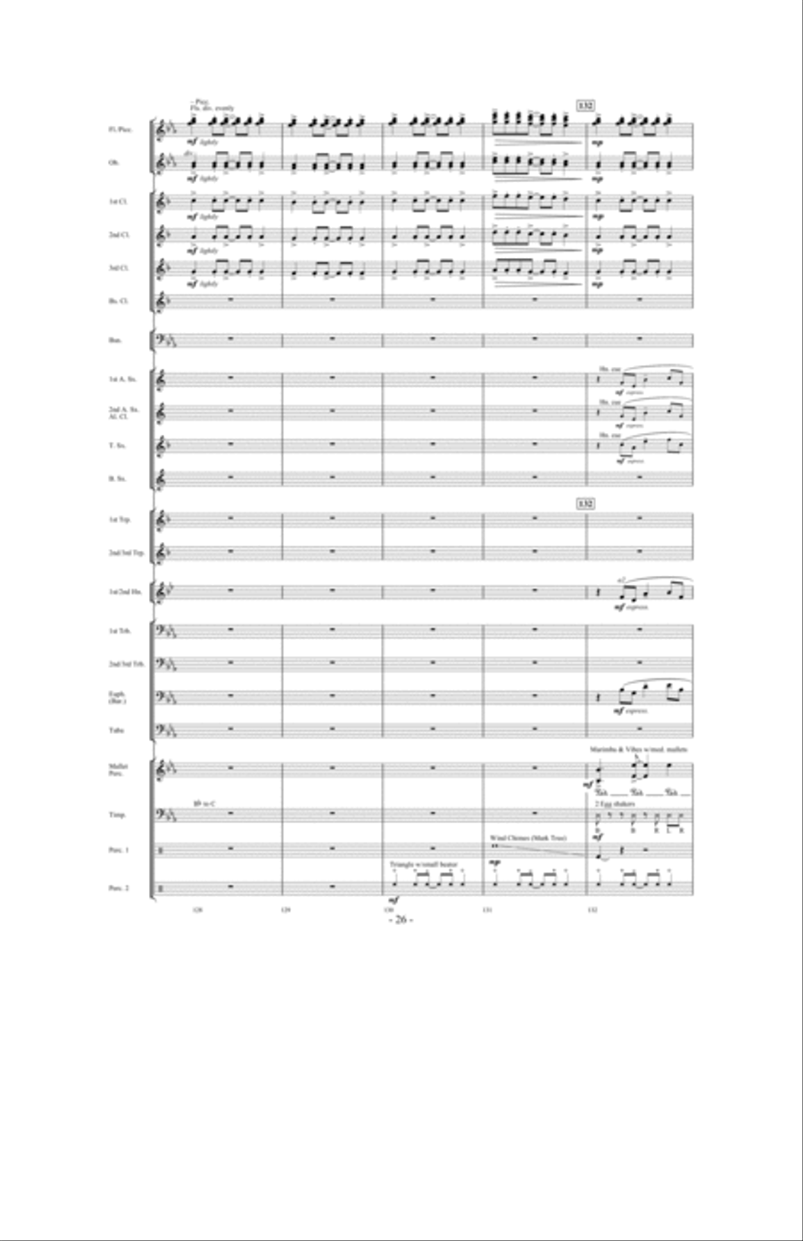 Forever Shining Concert Band scores gallery preview page 25