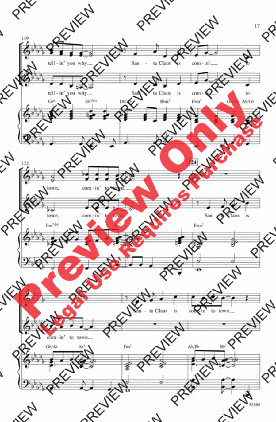 A Swingin' Christmas Women's Choir scores gallery preview page 17
