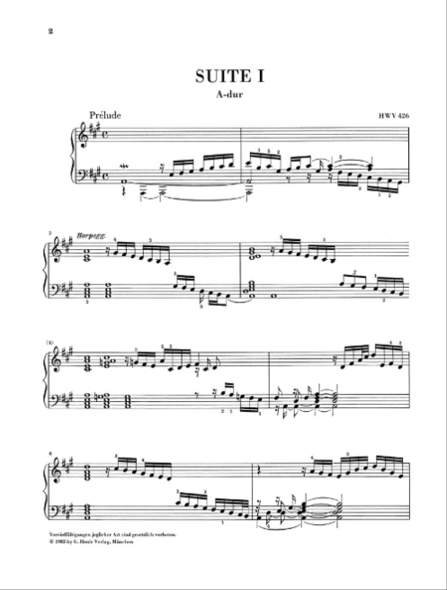 Piano Suites (London 1720) Piano Solo scores gallery preview page 2