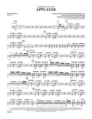 Applause - Percussion 1