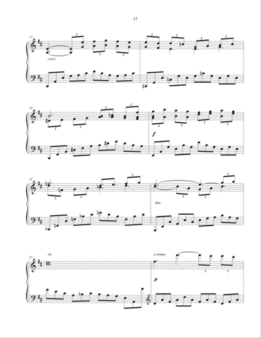 Lyrical Tone Poem No. 5, piano solo Piano Solo scores gallery preview page 4