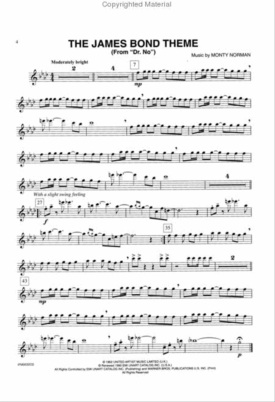 James Bond 007 Collection - Flute (Book/CD) Flute Solo scores gallery preview page 2
