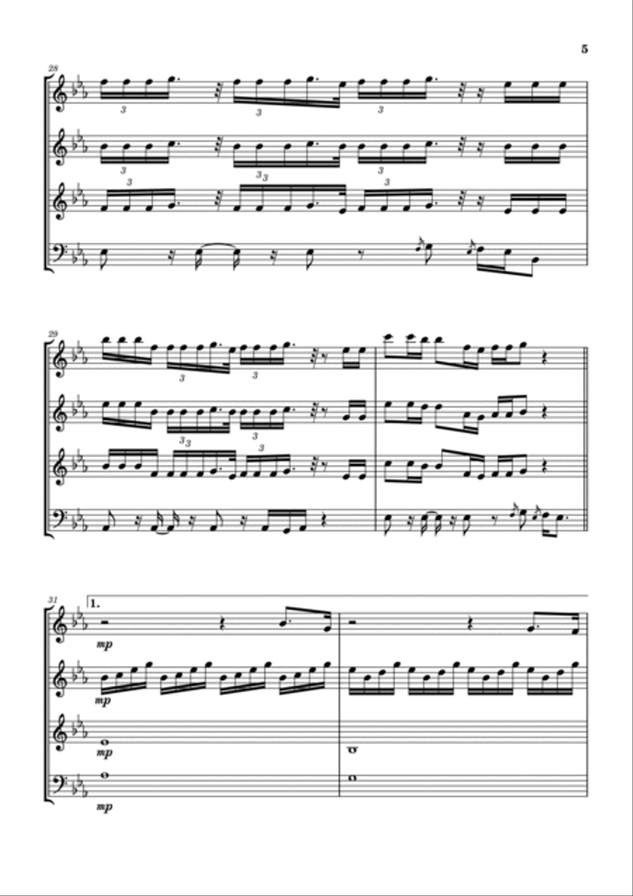 Seasons Seasons Woodwind Quartet scores gallery preview page 6