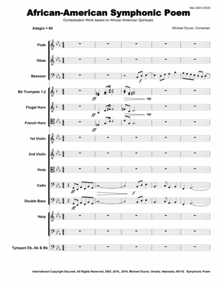 African American Symphonic Poem (Orchestra overture)