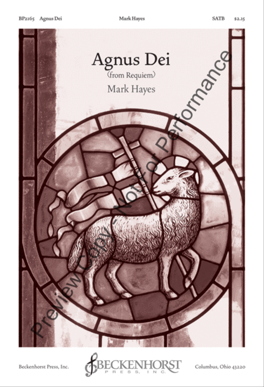 Agnus Dei (from Requiem) Agnus Dei (from Requiem) 4-Part scores gallery preview page 2