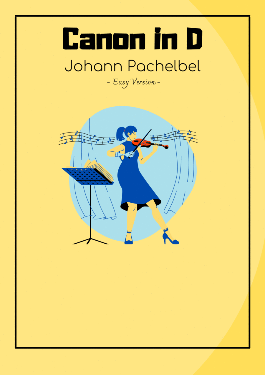 Canon in D - Easy Version Violin Violin Solo scores gallery preview page 1