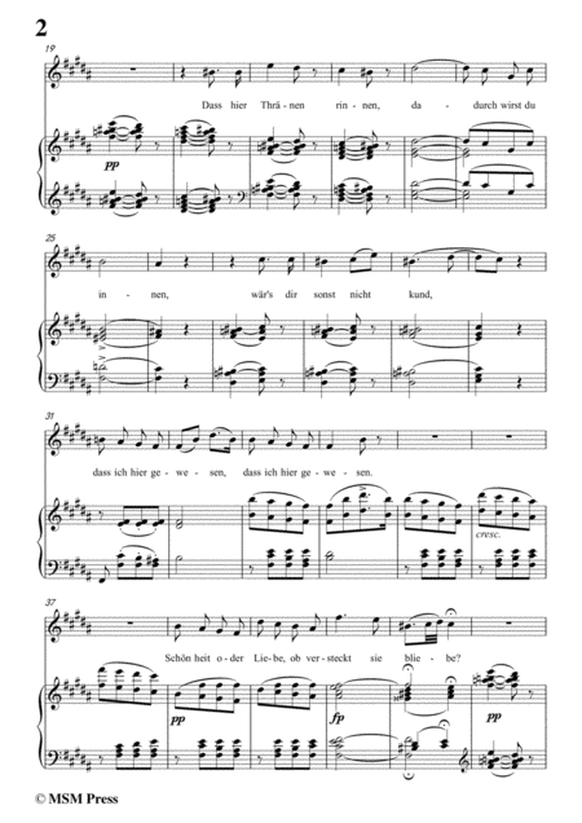 Schubert-Dass sei hier gewesen,in B Major,Op.59,No.2,for Voice and Piano image number null