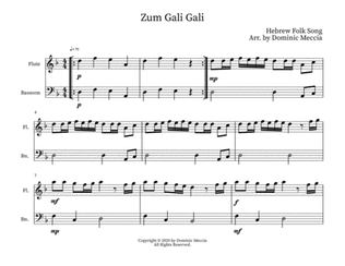 Zum Gali Gali- Flute and Bassoon Duet