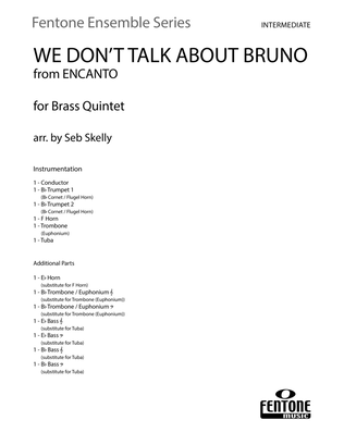 Book cover for We Don't Talk About Bruno (from Encanto) (arr. Seb Skelly) - Full Score