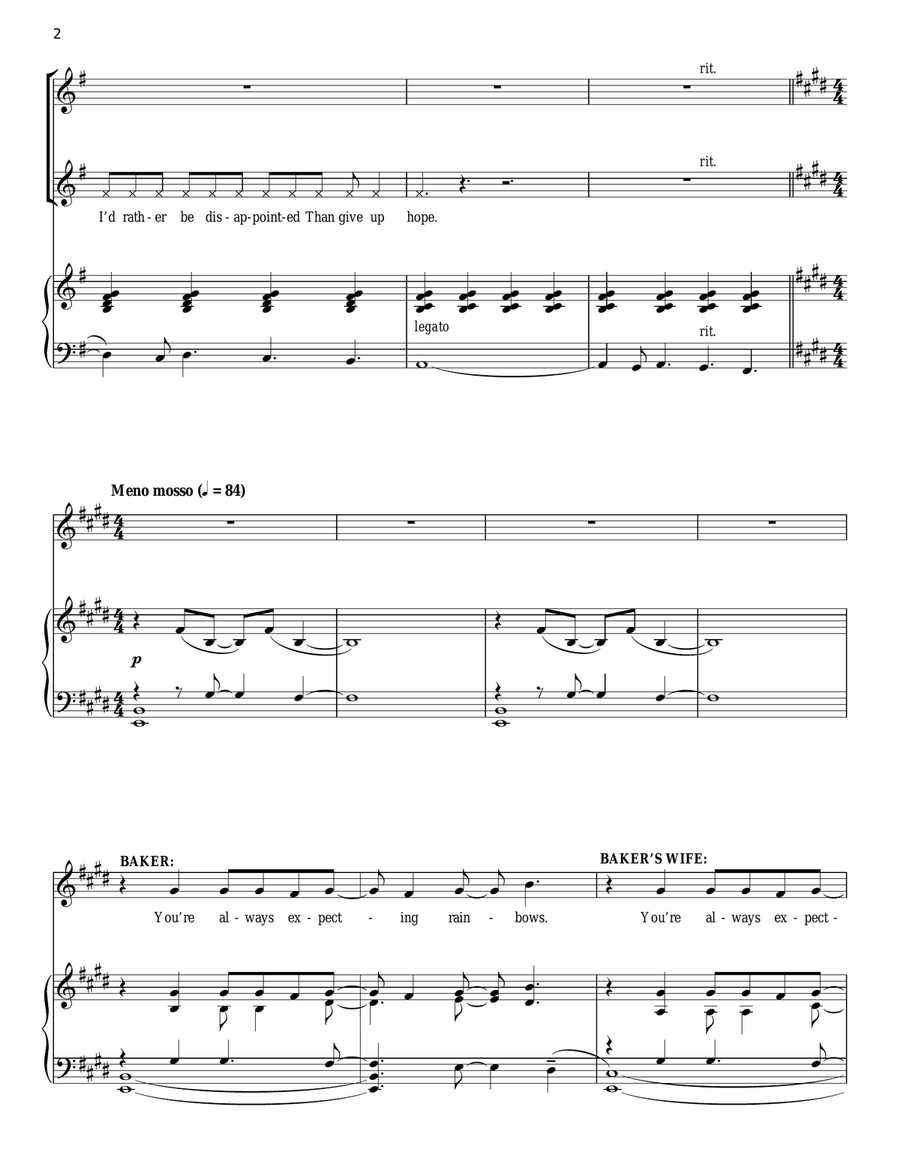 Rainbows Piano, Vocal scores gallery preview page 2