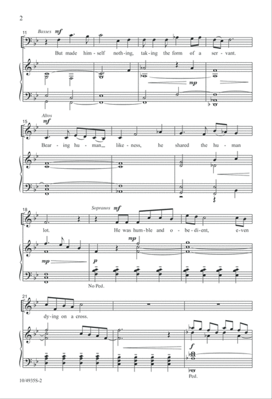 The Name Above All Names 4-Part scores gallery preview page 2