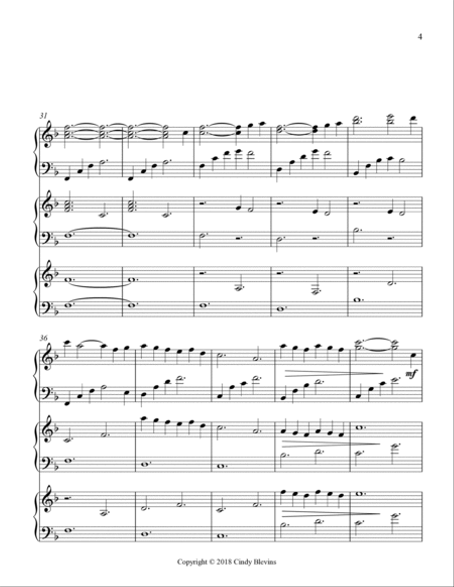 Alanna's Daughters, for Harp Trio Harp scores gallery preview page 5