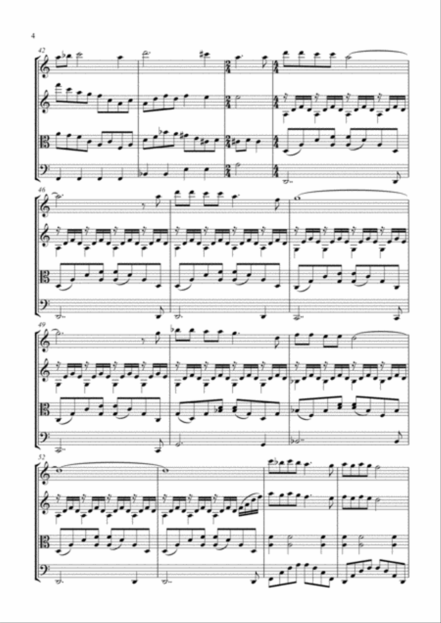 Walking In The Air Walking In The Air String Quartet scores gallery preview page 4
