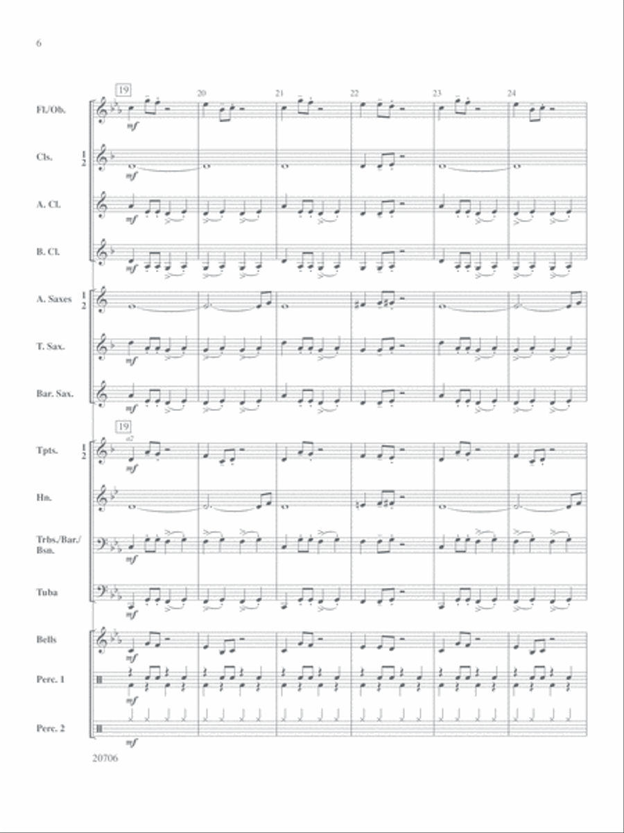 Walkin' Cool: Score Concert Band scores gallery preview page 5