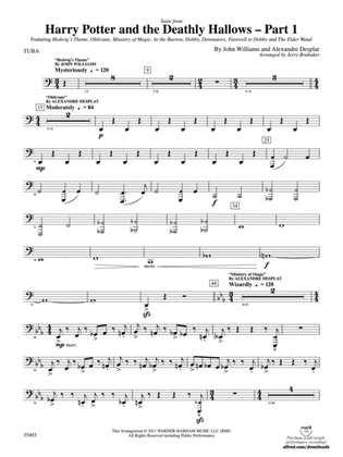 Harry Potter and the Deathly Hallows, Part 1, Suite from: Tuba