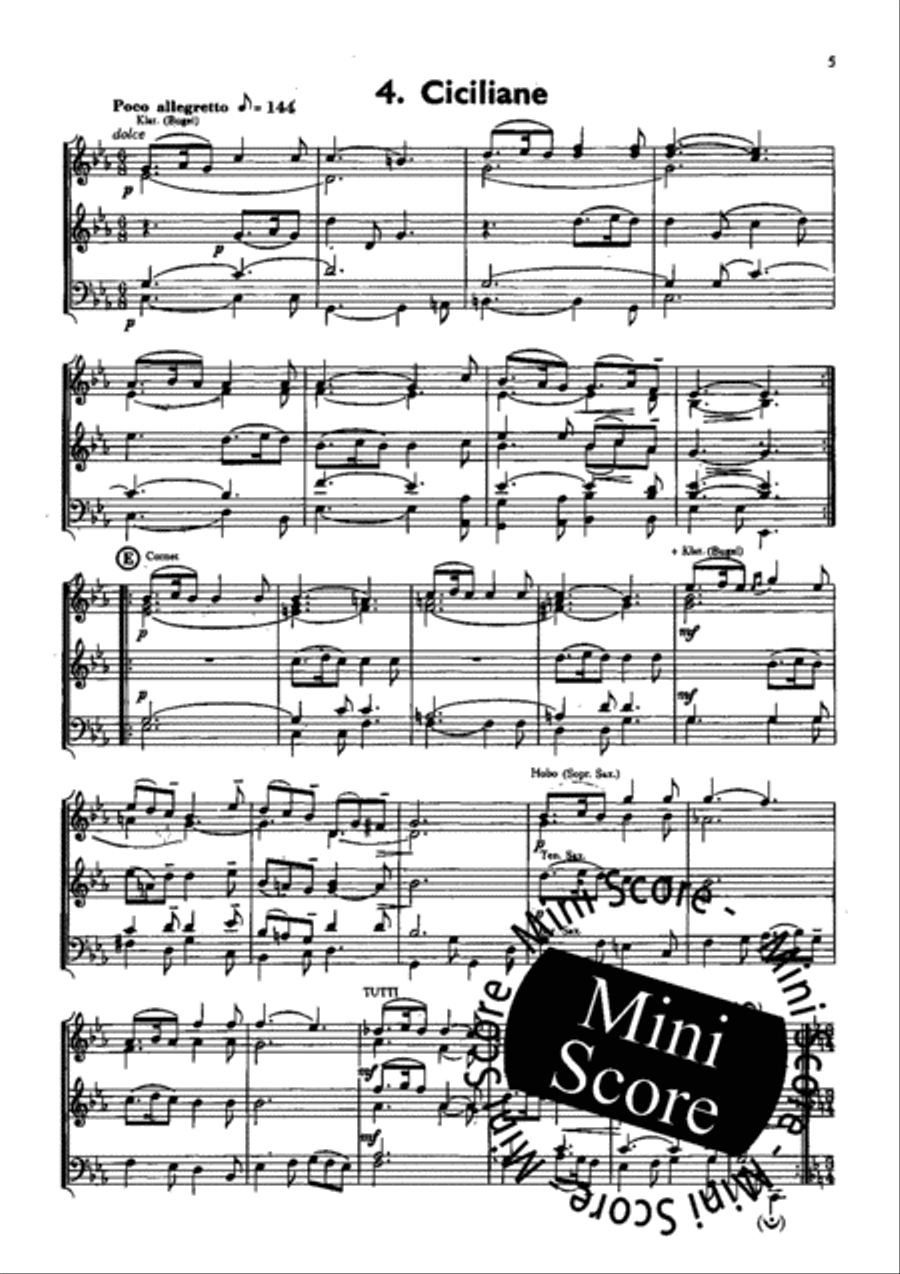 Partita Breve Fanfare Band scores gallery preview page 7