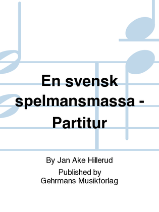 Book cover for En svensk spelmansmassa - Partitur
