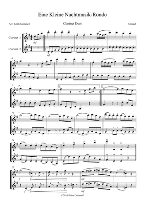 Eine Kleine Nachtmusik – Rondo: Clarinet Duet