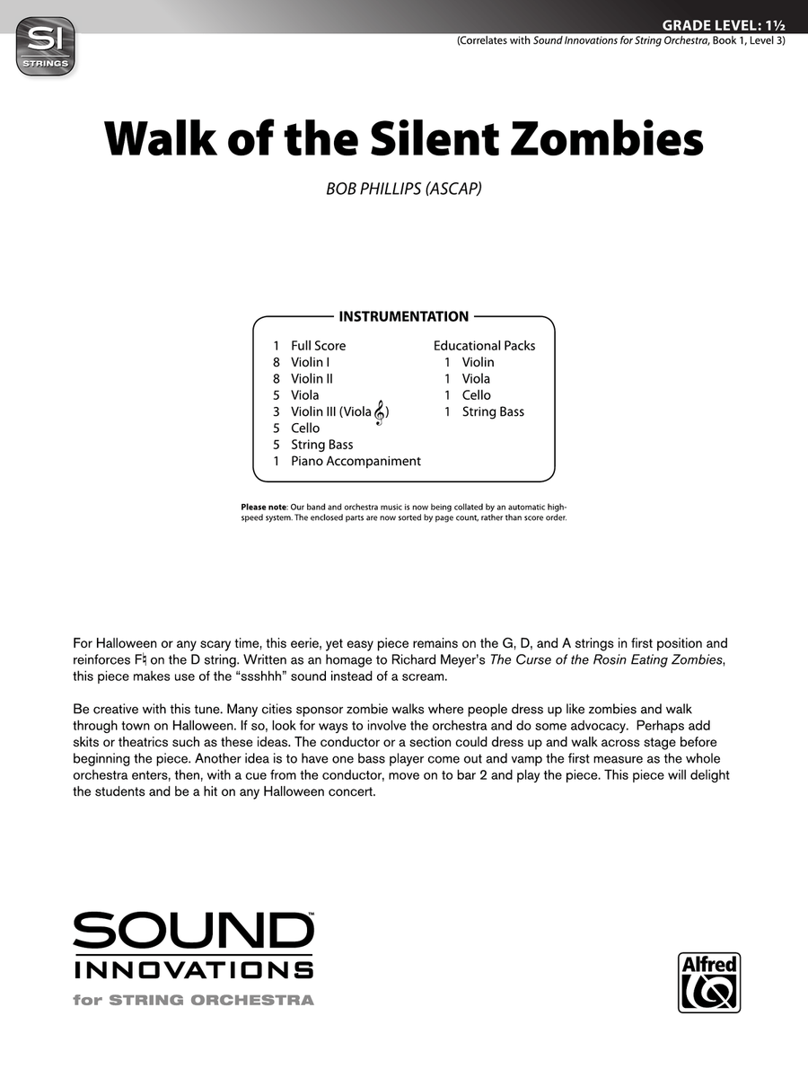 Walk of the Silent Zombies: Score