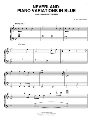 Book cover for Neverland - Piano Variations In Blue