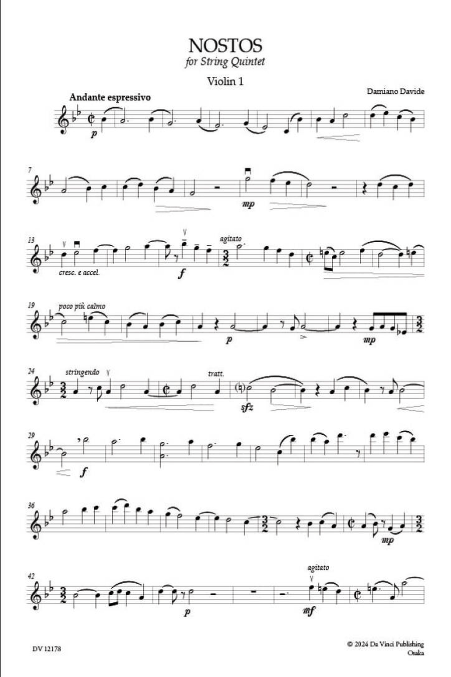 Nostos Nostos String Quintet scores gallery preview page 2
