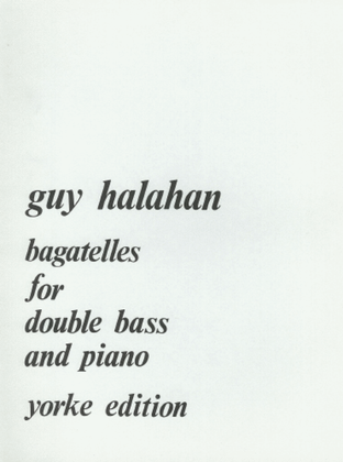 Book cover for Bagatelles For Double Bass