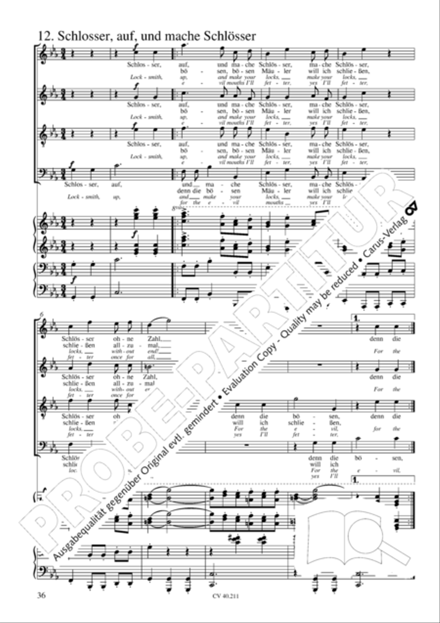 Liebeslieder-Walzer, Op. 52 Choir scores gallery preview page 37