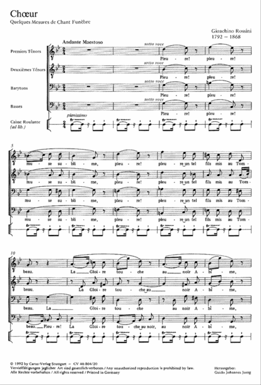 Choeur Choeur Men's Choir scores gallery preview page 1
