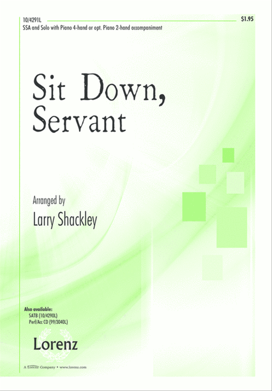 Sit Down, Servant SSA scores gallery preview page 1