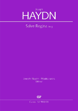 Book cover for Salve Regina in g