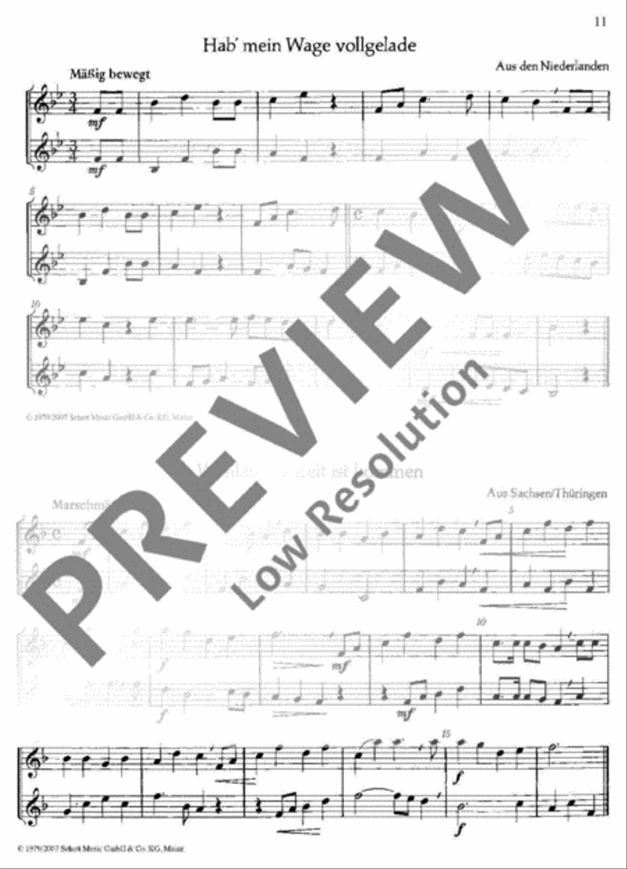 International Folksongs Bass Clarinet scores gallery preview page 12