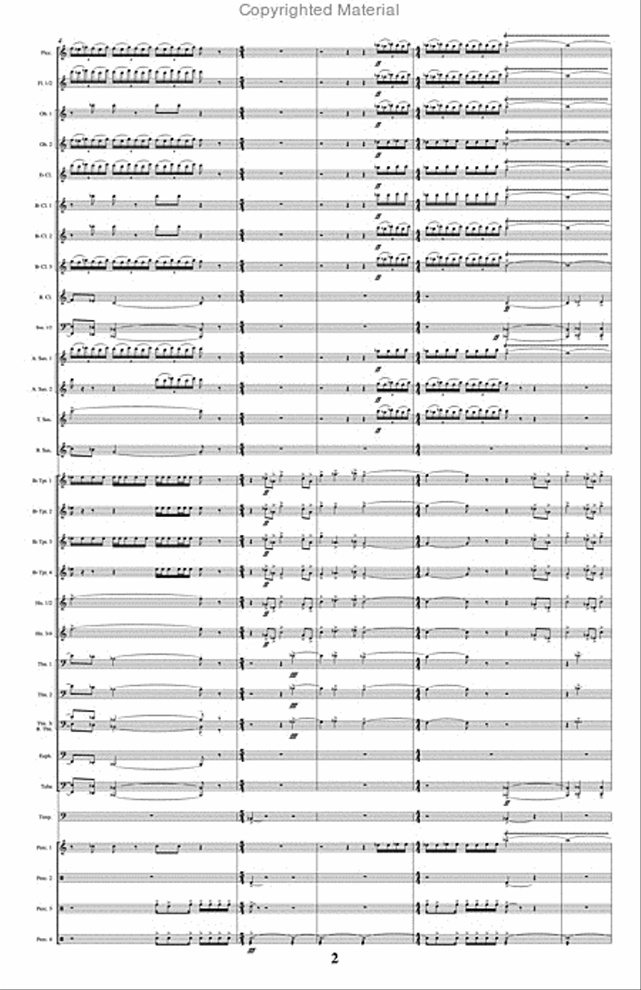 Vestida de Luto Concert Band scores gallery preview page 3