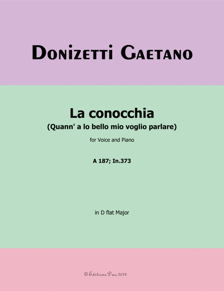 La conocchia, by Donizetti, in D flat Major