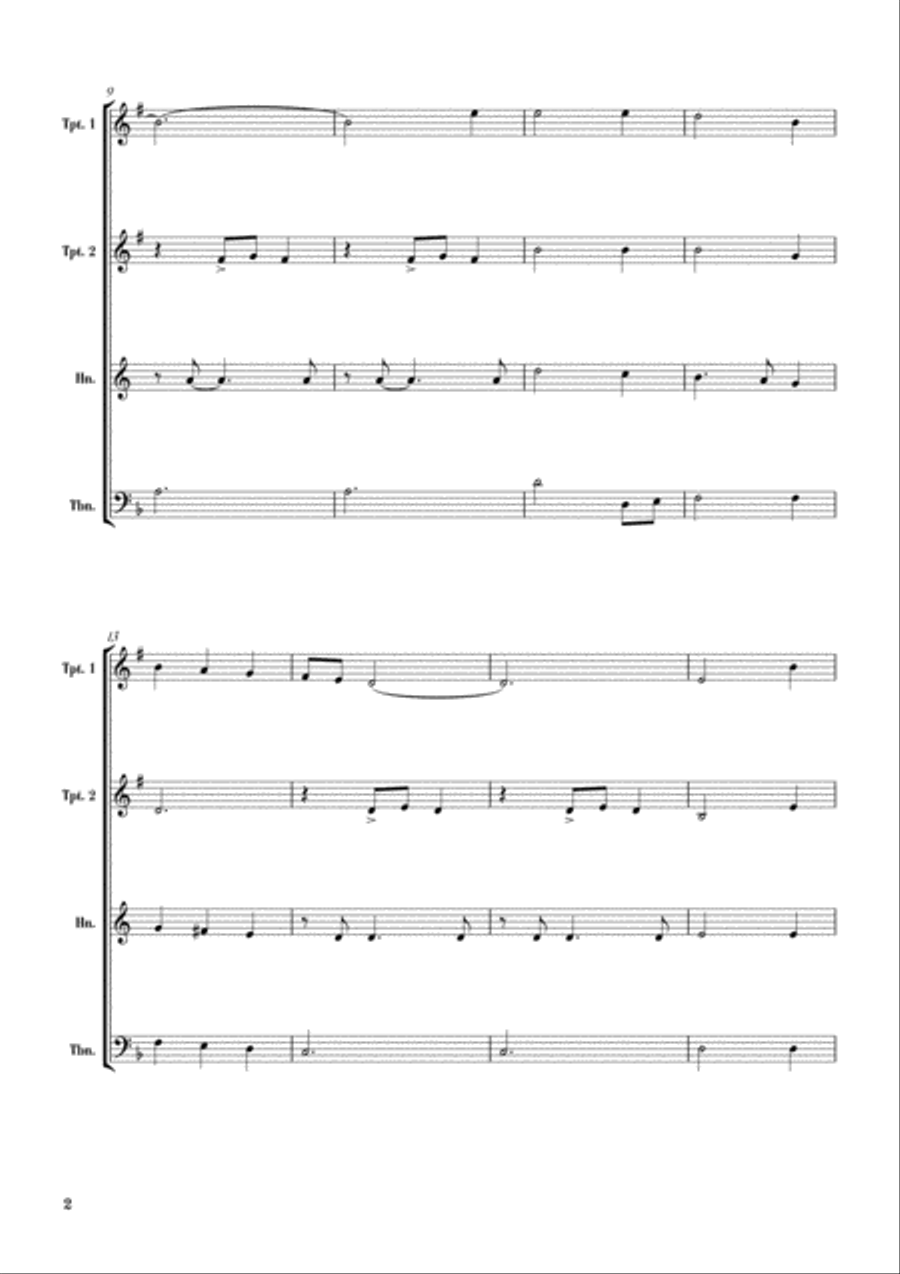 Scarborough Fair Scarborough Fair Brass Ensemble scores gallery preview page 4